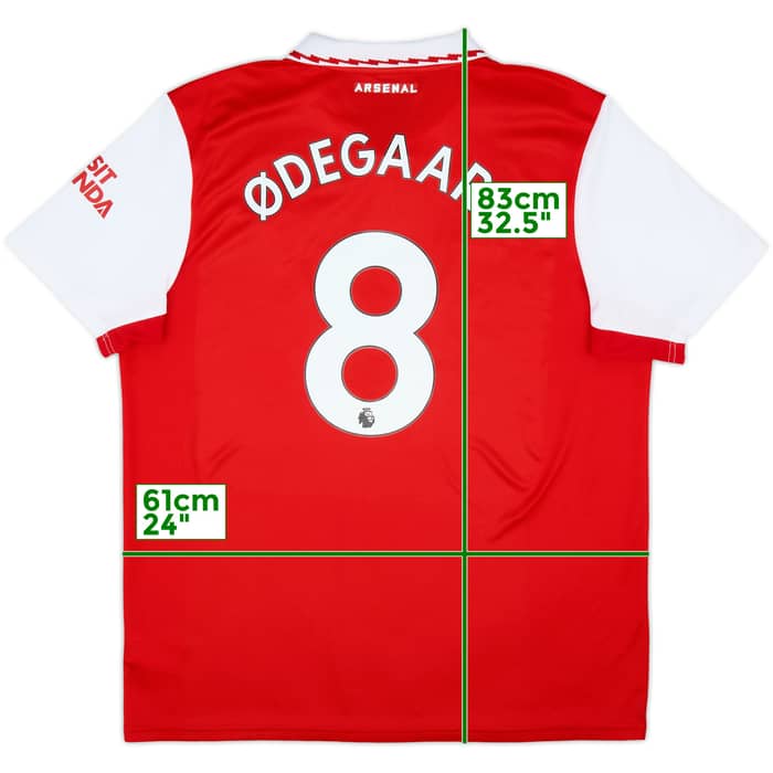2022-23 Arsenal Home Shirt Odegaard #8 - 10/10 - (XL)