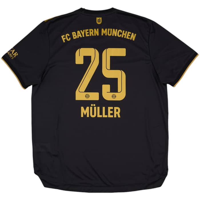 2021-22 Bayern Munich Authentic Away Shirt Muller #25 - 8/10 - (XL)