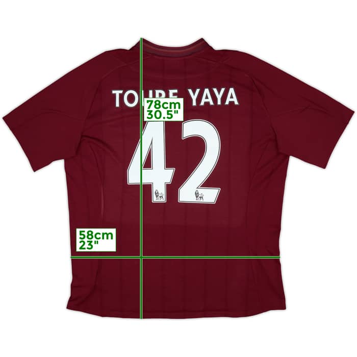 2012-13 Manchester City Away Shirt Toure Yaya #42 - 10/10 - (XL)