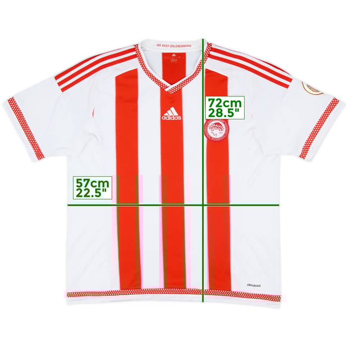 2015-16 Olympiakos Home Shirt - 6/10 - (XL)