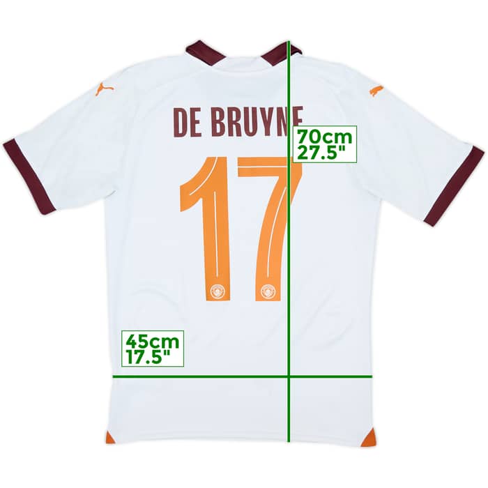2023-24 Manchester City Away Shirt De Bruyne #17 - 7/10 - (S)