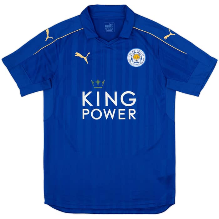2016-17 Leicester Home Shirt Vardy #9 - 9/10 - (M)