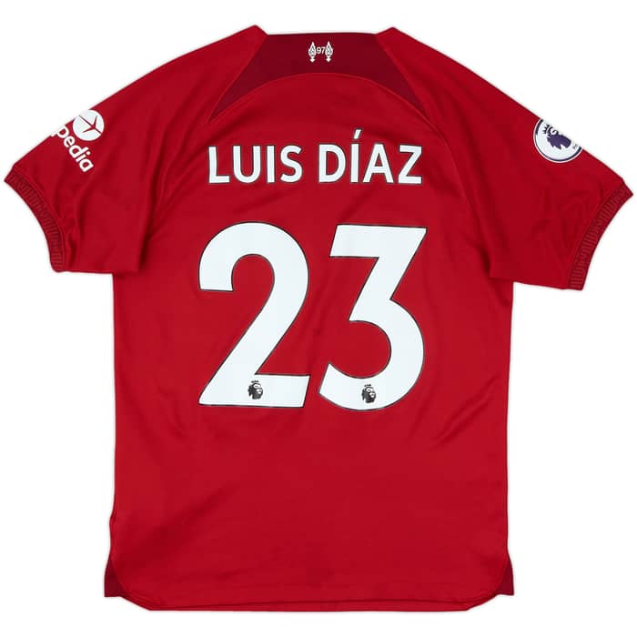 2022-23 Liverpool Home Shirt Luis Diaz #23 - 8/10 - (S)