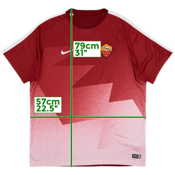 2015-16 Roma Nike Training Shirt - 8/10 - (XL)