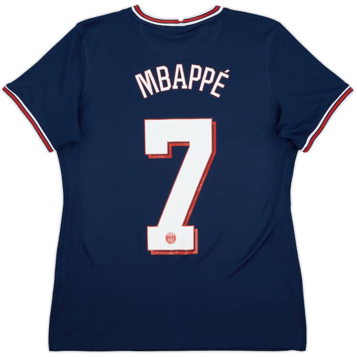 2021-22 Paris Saint-Germain Home Shirt Mbappe #7 - 9/10 - (Women's L)