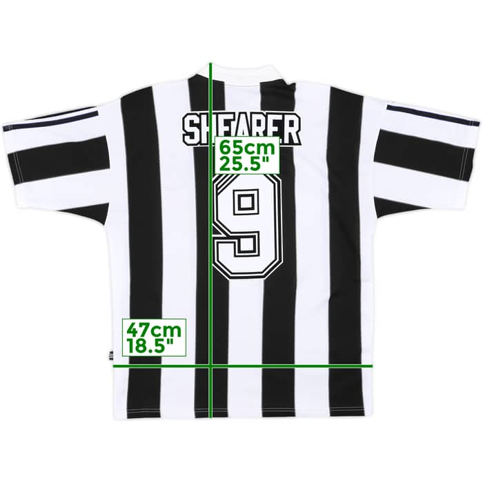 1995-97 Newcastle Home Shirt Shearer #9 - 10/10 - (L)