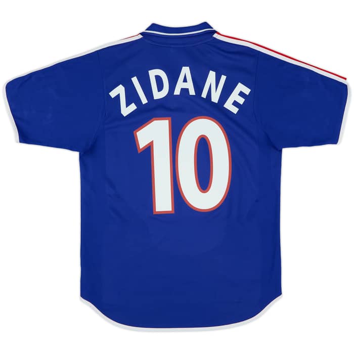 2000-02 France Home Shirt Zidane #10 - 10/10 - (S)
