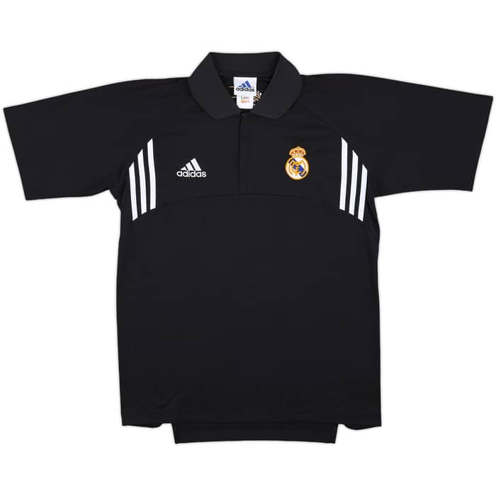 2002-03 Real Madrid Black 1/4 Zip Training Shirt - 6/10 - (S)