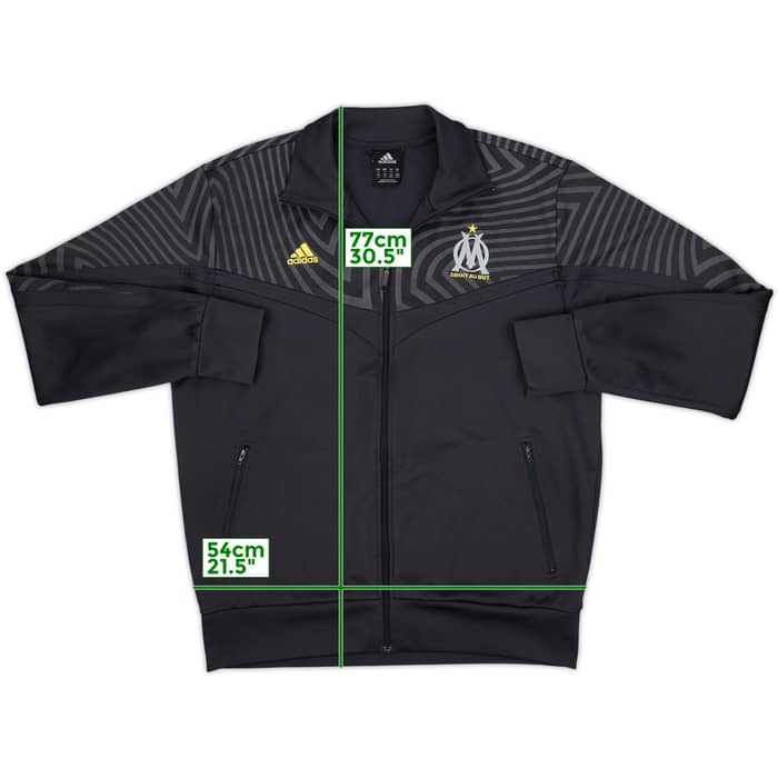 2009-10 Olympique Marseille adidas Track Jacket - 8/10 - (XL)