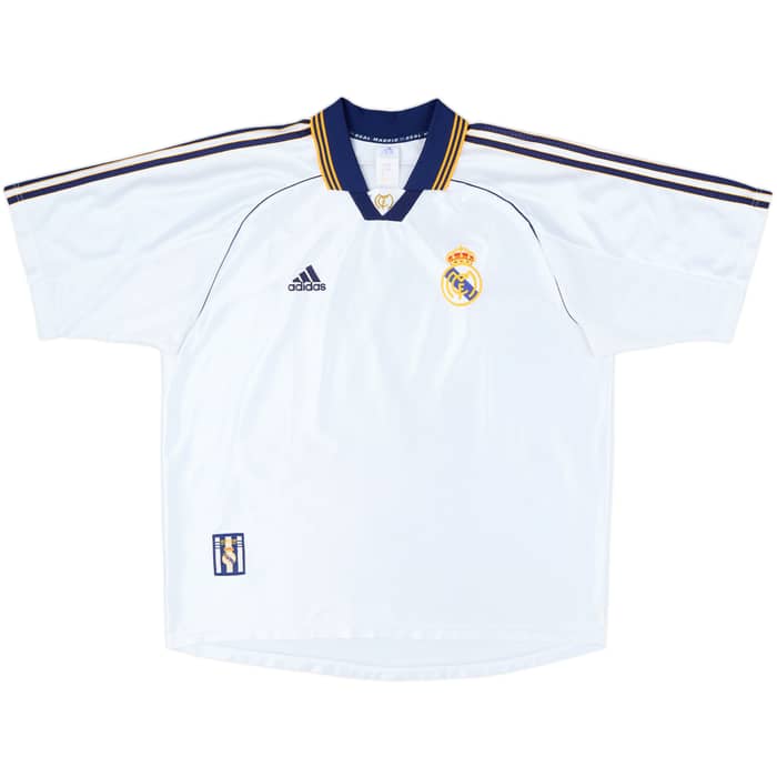 1998-00 Real Madrid Home Shirt Raul #7 - 8/10 - (L)