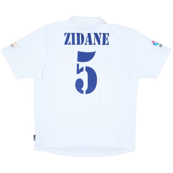 2001 Real Madrid Home Shirt Zidane #5 - 9/10 - (L)