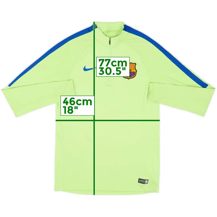 2017-18 Barcelona Nike 1/4 Zip Training Top - 5/10 - (S)
