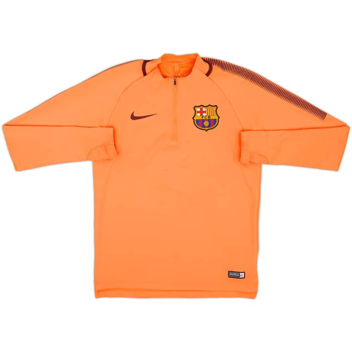 2017-18 Barcelona Nike 1/4 Zip Training Top - 8/10 - (S)