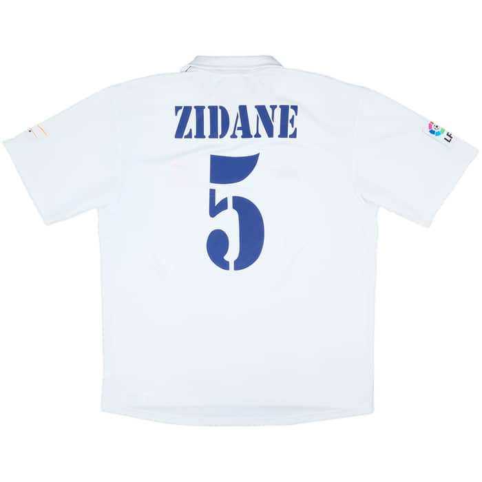 2001 Real Madrid Home Shirt Zidane #5 - 8/10 - (XL)
