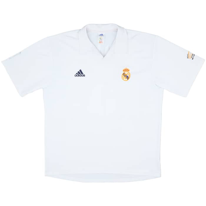 2001 Real Madrid Home Shirt Zidane #5 - 8/10 - (XL)