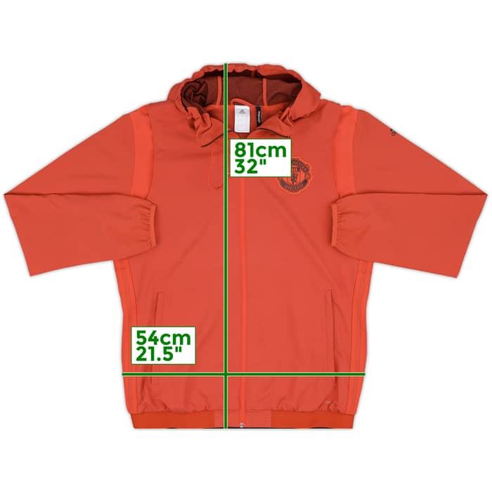2016-17 Manchester United adidas Hooded Track Jacket - 7/10 - (L)
