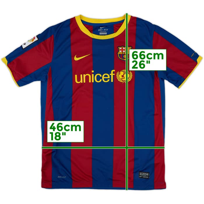 2010-11 Barcelona Home Shirt - 7/10 - (XL.Boys)