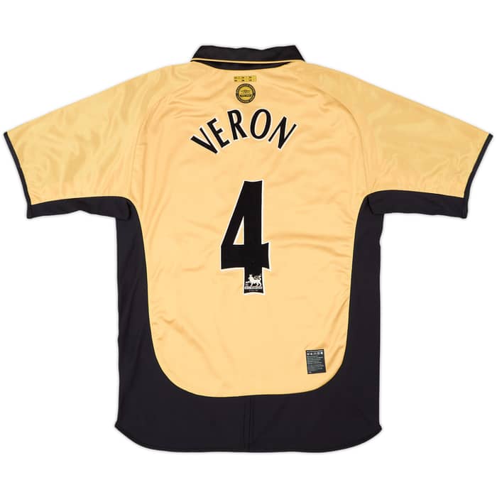 2001-02 Manchester United Centenary Away/Third Shirt Veron #4 - 10/10 - (M)