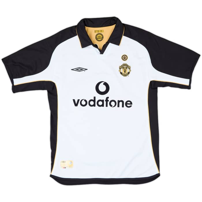 2001-02 Manchester United Centenary Away/Third Shirt Veron #4 - 10/10 - (M)