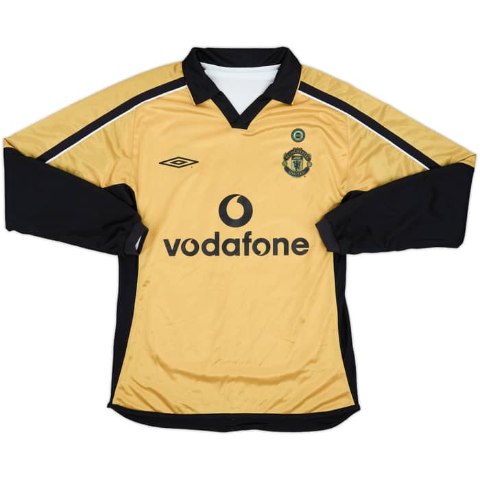 2001-02 Manchester United Centenary Away/Third L/S Shirt Beckham #7 - 8/10 - (S)