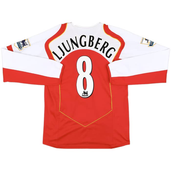 2004-05 Arsenal Home L/S Shirt Ljungberg #8 - 10/10 - (M)