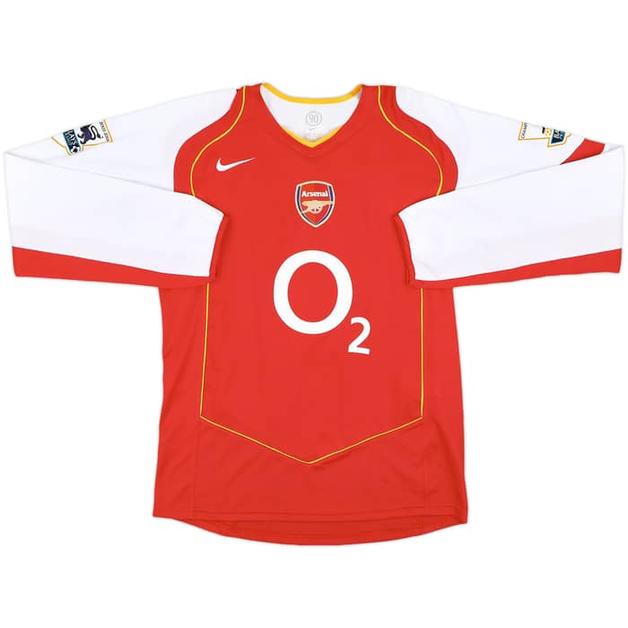 2004-05 Arsenal Home L/S Shirt Ljungberg #8 - 10/10 - (M)