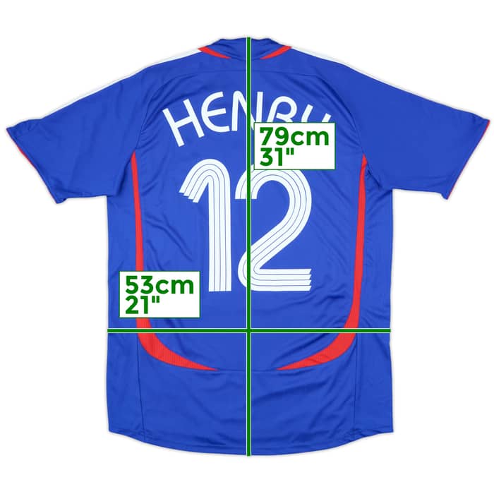 2006-07 France Home Shirt Henry #12 - 9/10 - (M)