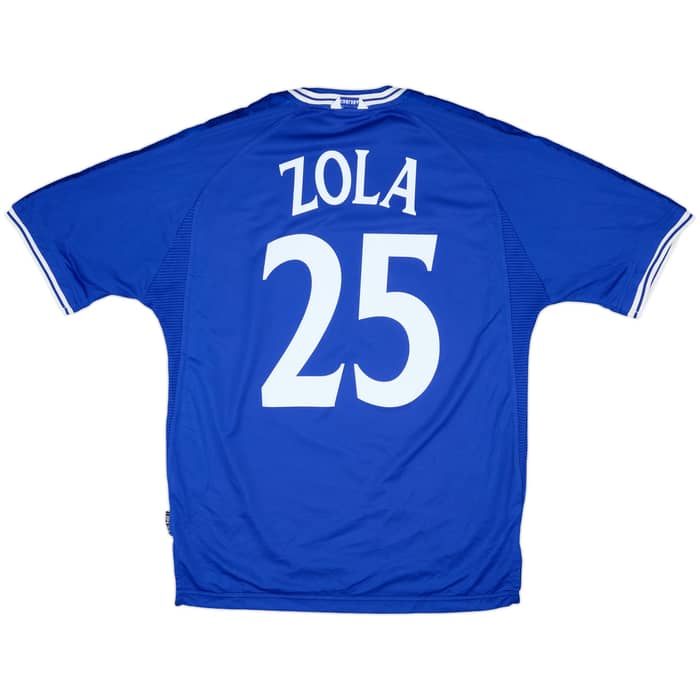 1999-01 Chelsea Home Shirt Zola #25 - 9/10 - (L)