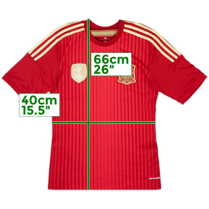 2013-15 Spain Home Shirt - 7/10 - (XS)