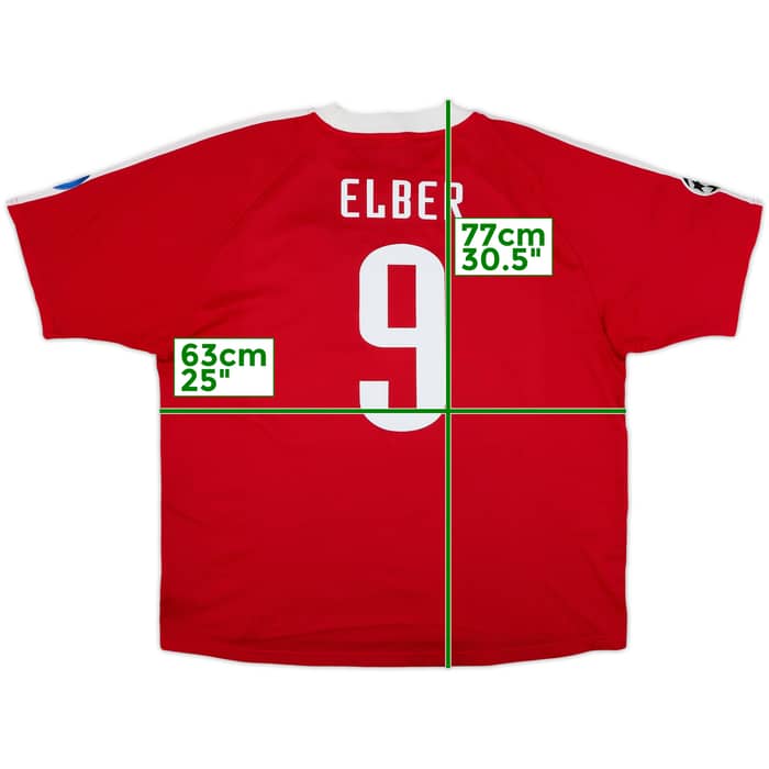 2000-01 Bayern Munich CL Home Shirt Elber #9 - 7/10 - (XL)