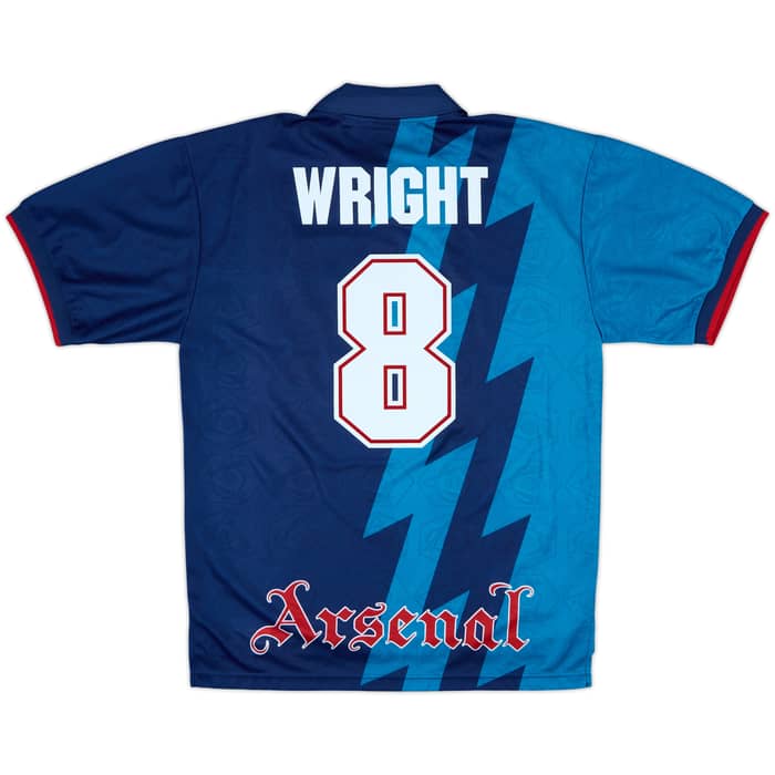 1995-96 Arsenal Away Shirt Wright #8 - 8/10 - (L)