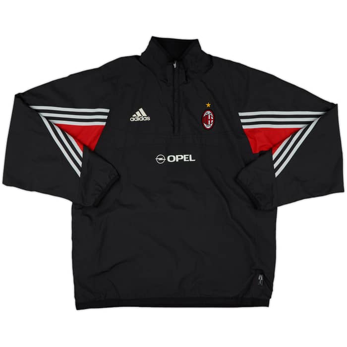 2003-04 AC Milan adidas Reversible 1/4 Zip Drill Top - 7/10 - (M)