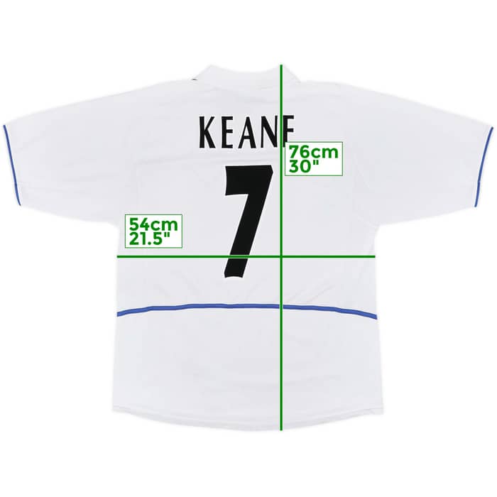 2002-03 Leeds United Home Shirt Keane #7 - 9/10 - (L)