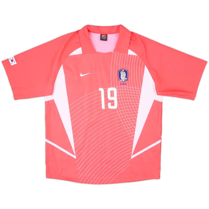 2002-03 South Korea Home Shirt J.H.Ahn #19 - 9/10 - (L)