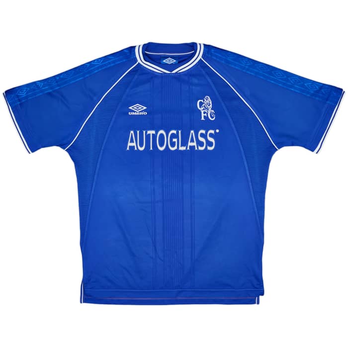 1999-01 Chelsea Home Shirt Zola #25 - 9/10 - (XL)