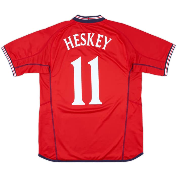 2002-04 England Away Shirt Heskey #11 - 10/10 - (L)