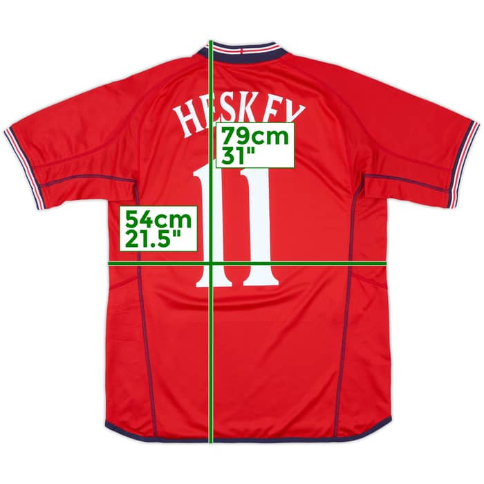 2002-04 England Away Shirt Heskey #11 - 10/10 - (L)