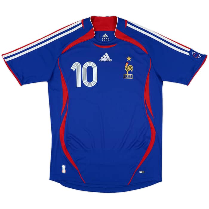 2006-07 France Home Shirt Zidane #10 - 9/10 - (S)