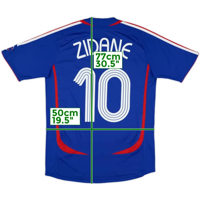 2006-07 France Home Shirt Zidane #10 - 9/10 - (S)