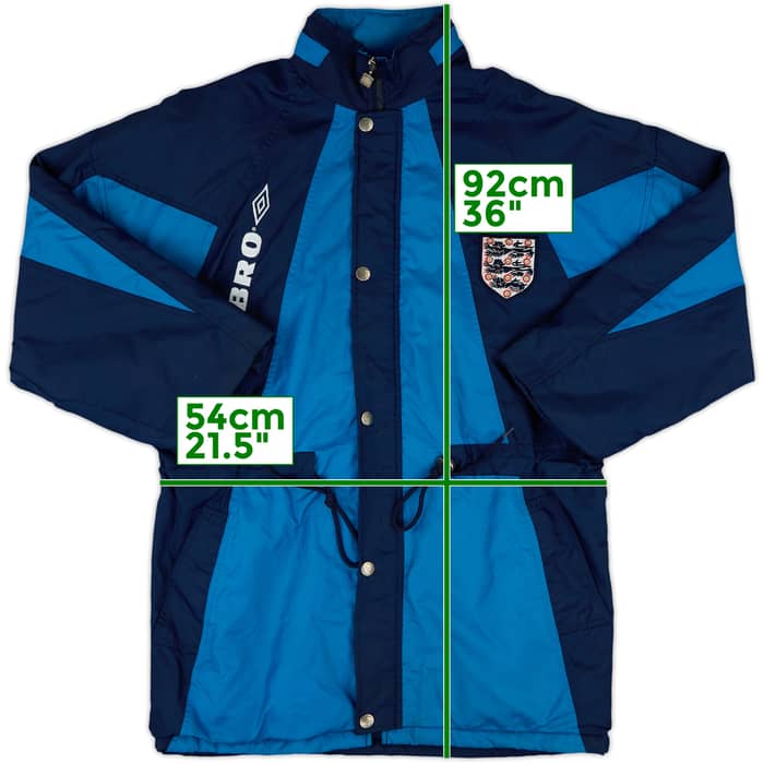 1995-97 England Umbro Bench Coat - 8/10 - (S)