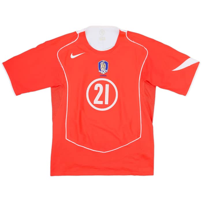 2004-06 South Korea Home Shirt J S Park #21 - 7/10 - (L)