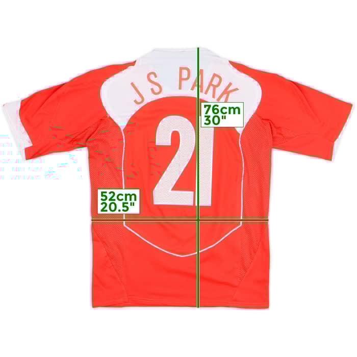 2004-06 South Korea Home Shirt J S Park #21 - 7/10 - (L)