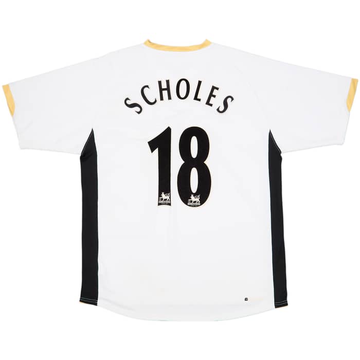 2006-08 Manchester United Away Shirt Scholes #18 - 6/10 - (L)