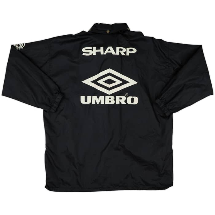 1994-95 Manchester United Umbro Hooded Rain Jacket - 8/10 - (L)