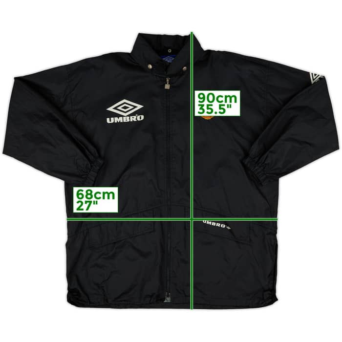1994-95 Manchester United Umbro Hooded Rain Jacket - 8/10 - (L)