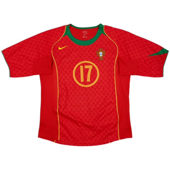 2004-06 Portugal Home Shirt C.Ronaldo #17 - 8/10 - (L)