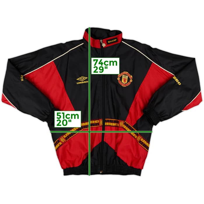 1996-97 Manchester United Umbro Track Jacket - 8/10 - (Y)