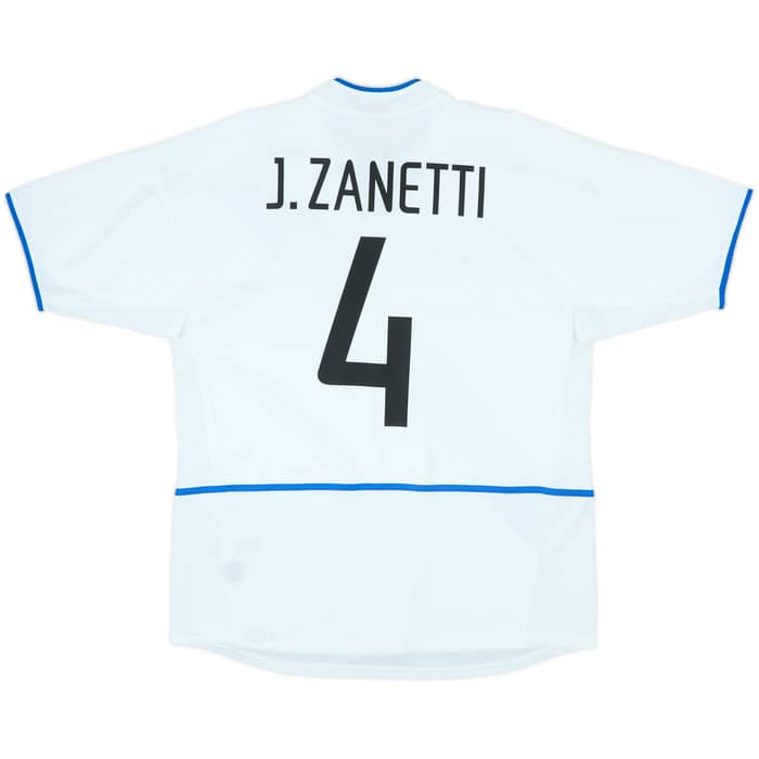 2002-03 Inter Milan Away Shirt Zanetti #4 - 8/10 - (L)