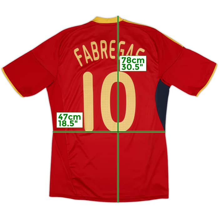 2009 Spain Home Shirt Fabregas #10 - 8/10 - (M)