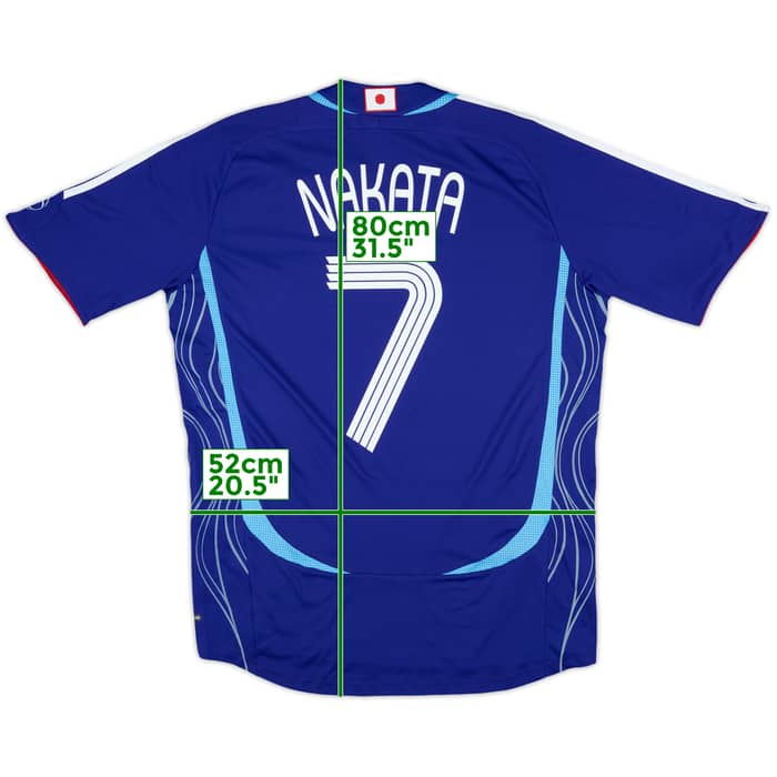 2006-08 Japan Home Shirt Nakata #7 - 8/10 - (M)